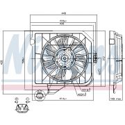 Слика 1 на Вентилатор за радиатор NISSENS 85091