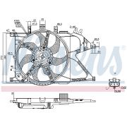 Слика 1 на Вентилатор за радиатор NISSENS 85195