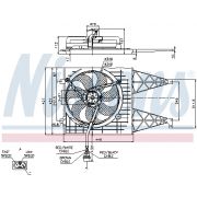 Слика 1 на Вентилатор за радиатор NISSENS 85249