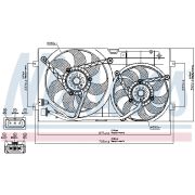 Слика 1 $на Вентилатор за радиатор NISSENS 85250