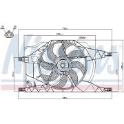 Слика 1 на Вентилатор за радиатор NISSENS 85258