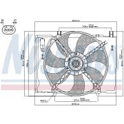 Слика 1 на Вентилатор за радиатор NISSENS 85290