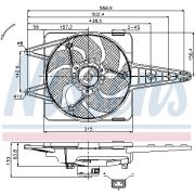 Слика 1 $на Вентилатор за радиатор NISSENS 85341