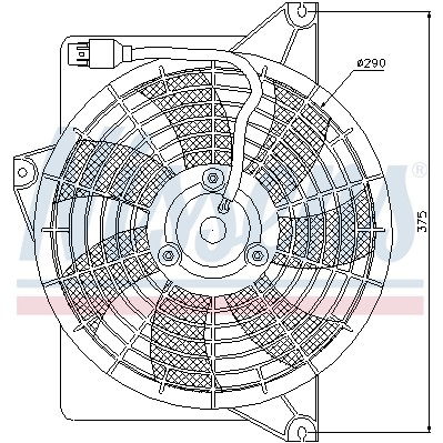 Слика на Вентилатор за радиатор NISSENS 85371 за Hyundai Elantra Lavita (FC) 1.8 - 122 коњи бензин