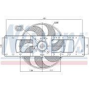 Слика 1 на Вентилатор за радиатор NISSENS 85499