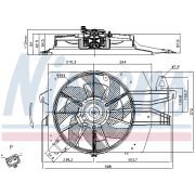 Слика 1 $на Вентилатор за радиатор NISSENS 85537