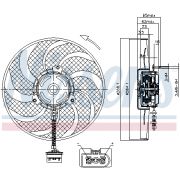 Слика 1 $на Вентилатор за радиатор NISSENS 85541
