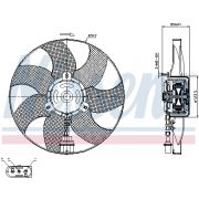 Слика 1 на Вентилатор за радиатор NISSENS 85543