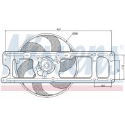 Слика 1 на Вентилатор за радиатор NISSENS 85597