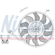 Слика 1 на Вентилатор за радиатор NISSENS 85618