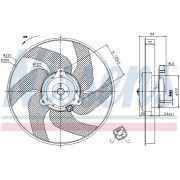 Слика 1 на Вентилатор за радиатор NISSENS 85666