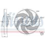 Слика 1 на Вентилатор за радиатор NISSENS 85667