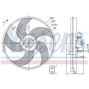 Слика 1 на Вентилатор за радиатор NISSENS 85668