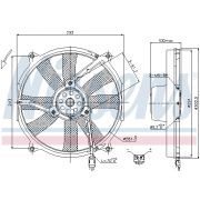 Слика 1 на Вентилатор за радиатор NISSENS 85701