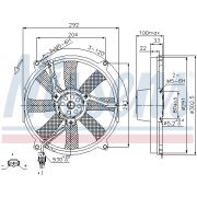 Слика 1 на Вентилатор за радиатор NISSENS 85702