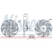 Слика 1 на Вентилатор за радиатор NISSENS 85704