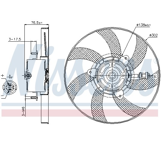 Слика на Вентилатор за радиатор NISSENS 85716 за VW Caddy 2 Box (9K9A) 1.7 SDI - 57 коњи дизел