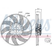 Слика 1 на Вентилатор за радиатор NISSENS 85727