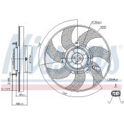 Слика 1 на Вентилатор за радиатор NISSENS 85733