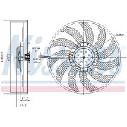 Слика 1 $на Вентилатор за радиатор NISSENS 85743