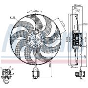 Слика 1 на Вентилатор за радиатор NISSENS 85748