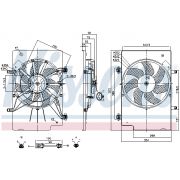 Слика 1 на Вентилатор за радиатор NISSENS 85768