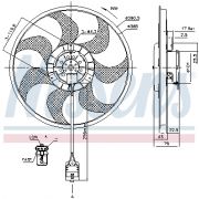 Слика 1 $на Вентилатор за радиатор NISSENS 85777