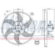 Слика 1 на Вентилатор за радиатор NISSENS 85782