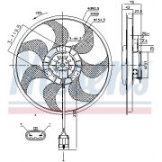 Слика 1 $на Вентилатор за радиатор NISSENS 85784