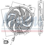 Слика 1 $на Вентилатор за радиатор NISSENS 85787