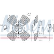 Слика 1 на Вентилатор за радиатор NISSENS 85801