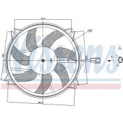 Слика 1 на Вентилатор за радиатор NISSENS 85886