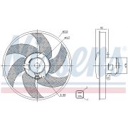 Слика 1 на Вентилатор за радиатор NISSENS 85950