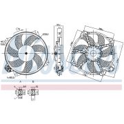 Слика 1 на Вентилатор за радиатор NISSENS 85989