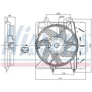 Слика 1 $на Вентилатор за радиатор NISSENS 85991