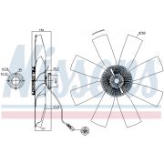 Слика 1 на Вентилатор за радиатор NISSENS 86027