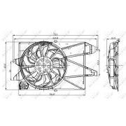 Слика 1 на Вентилатор за радиатор NRF 47005