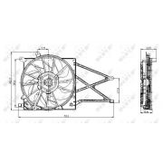 Слика 1 на Вентилатор за радиатор NRF 47015