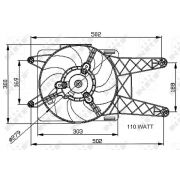 Слика 1 $на Вентилатор за радиатор NRF 47039
