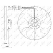 Слика 1 на Вентилатор за радиатор NRF 47204