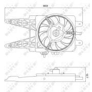 Слика 1 $на Вентилатор за радиатор NRF 47248
