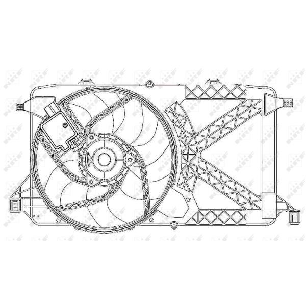 Слика на Вентилатор за радиатор NRF 47264 за Ford Transit Platform 2.2 TDCi - 110 коњи дизел