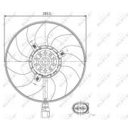 Слика 1 на Вентилатор за радиатор NRF 47395