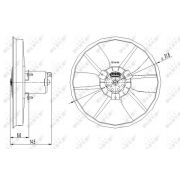 Слика 1 на Вентилатор за радиатор NRF 47402