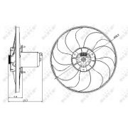 Слика 1 $на Вентилатор за радиатор NRF 47404
