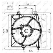Слика 3 на Вентилатор за радиатор NRF 47495