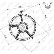 Слика 3 $на Вентилатор за радиатор NRF 47509