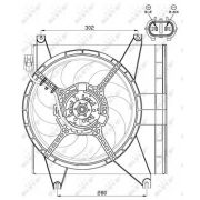 Слика 2 $на Вентилатор за радиатор NRF 47547