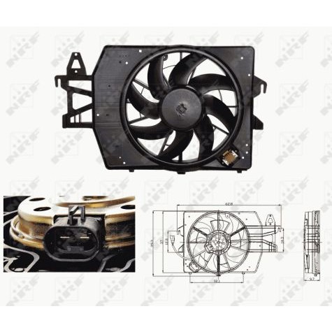 Слика на Вентилатор за радиатор NRF 47682