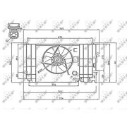 Слика 1 на Вентилатор за радиатор NRF 47740